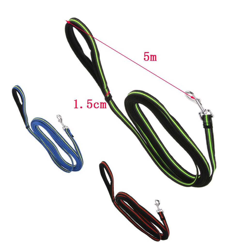 Dog Training Leash Heavy Duty Rope Lead for Dogs Puppy Orange Black