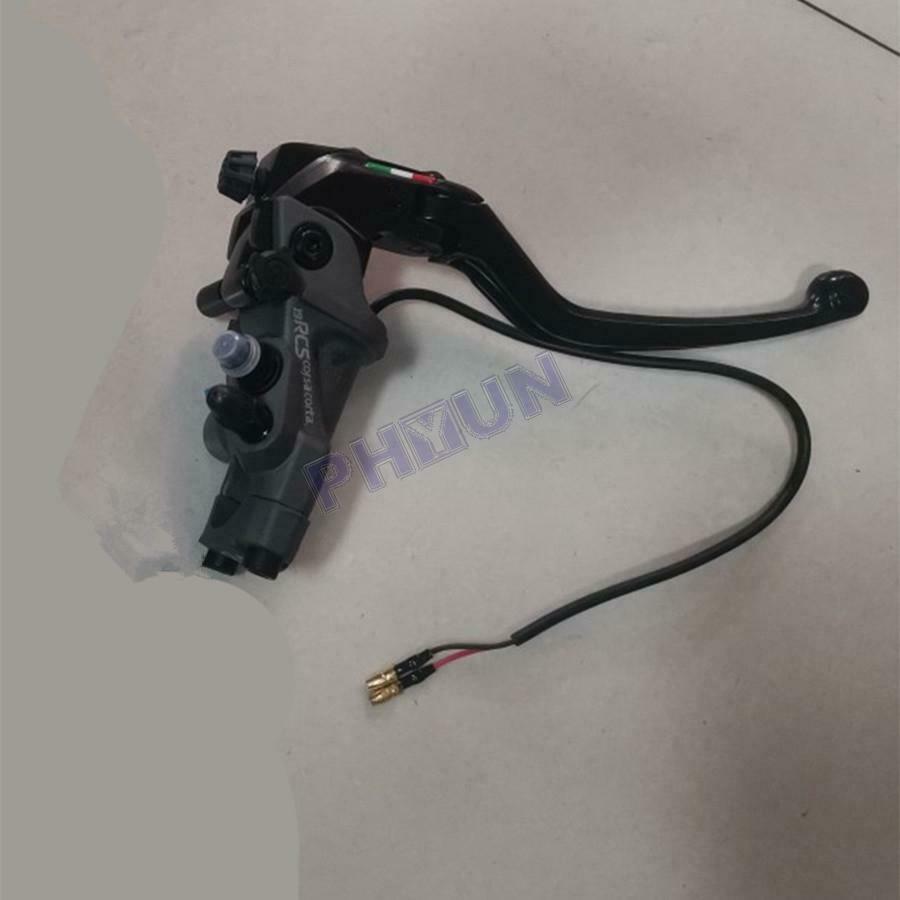 19 RCS CNC Motorcycle Right Brake Master Cylinder w/ Brake Switch Universal
