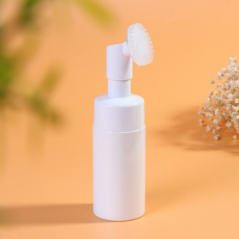 1Pcs 120Ml Cleansing Foam Bottle With Brush Pump Soap Dispenser Lotion ContaFCA