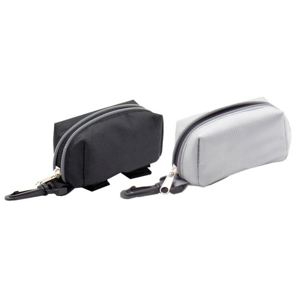 Hands Free Large Poop Bag Dispenser with Zippered, Carabiner Hook and Belt for
