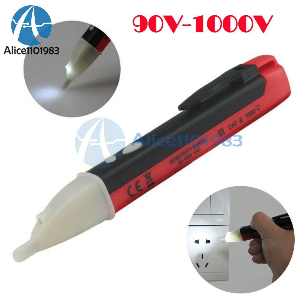 AC 90-1000V Non Contact Voltage Indicator Electrical Sensor Tester Pen LED Light