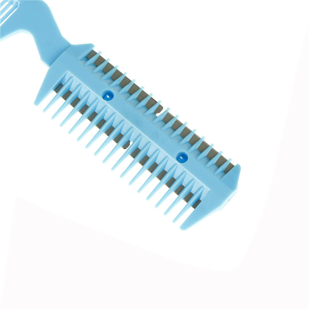 Pet Hair Trimmer Comb 2 Razor Rakes Cutting Grooming Clean Tool for Dog C.l8