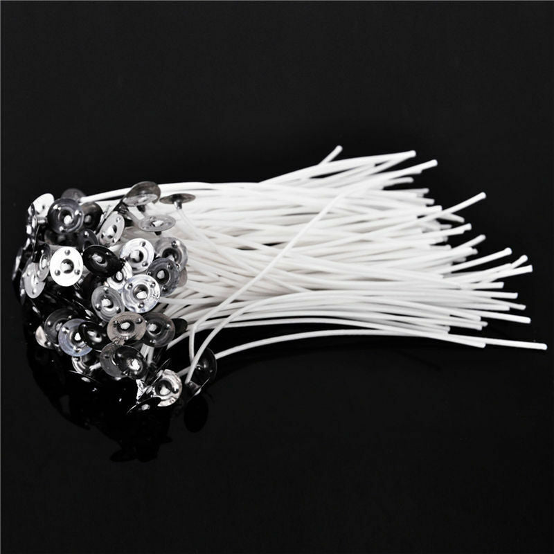 20PCS  Candle Wicks 6 Inch COTTON Core Candle Making Supplies Pretabbed