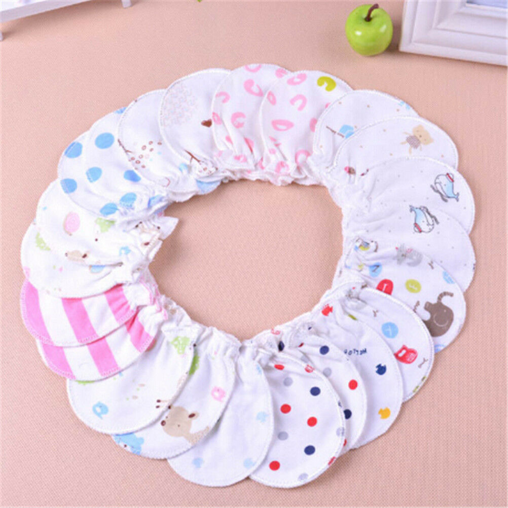 Cute Cotton Newborn Baby Infant Anti  Mittens Gloves Handguard 0-6M NTJCAUBDAU