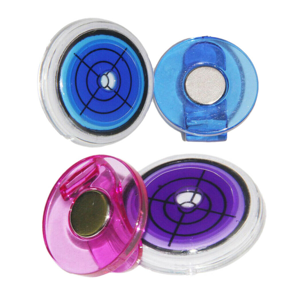 2pcs/Set Golf Ball Marker with Magnetic Hat Clip Gradienter Club Accessories