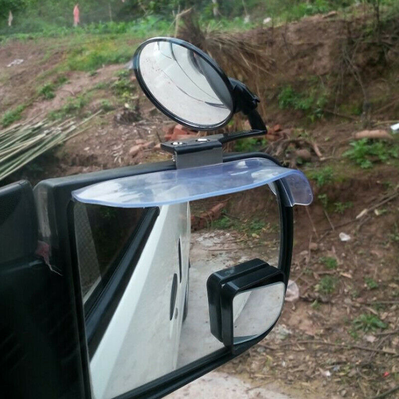 Car Blind Spot Side Left + Right 360 Degree Rotation Mirror Wide Angle Lens View