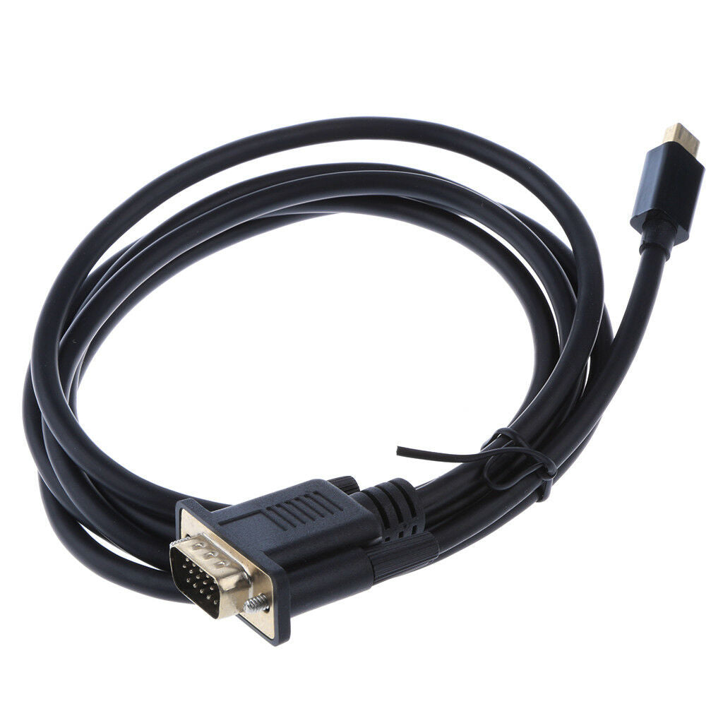1.8meter Mini DisplayPort DP to VGA Cable Low-profile for MacBook Pro 13/15"