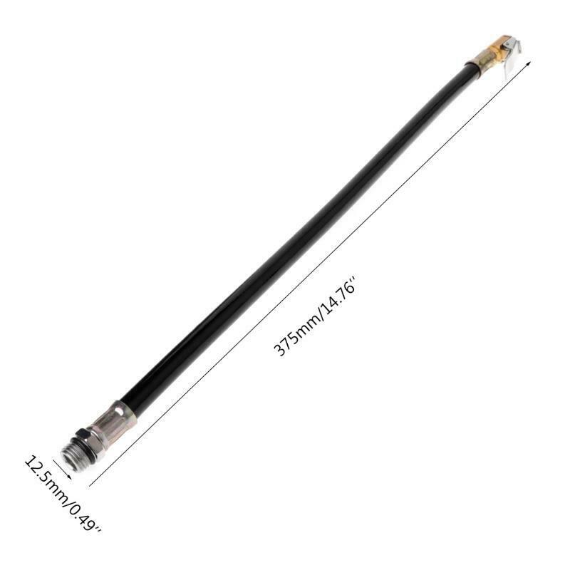 Air Tyre Inflator Pressure Car Auto Tire Pump Hose Gauge Flexible Hose Connector