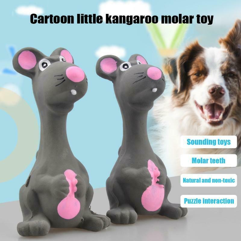 Interactive Fetch Play Latex Rubbe Mouse Shape Dog Toys with Squeaking Sound