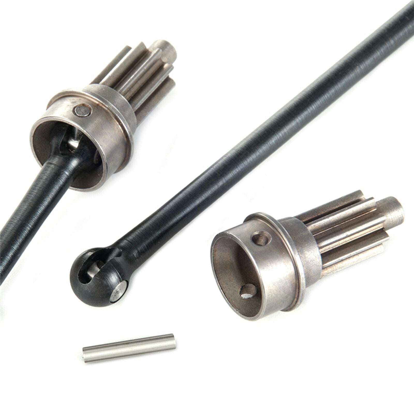 For 1/10 TRX-4 RC Car 1 Pair Alloy Metal Front Axle CVD Drive Shafts  Parts Kit