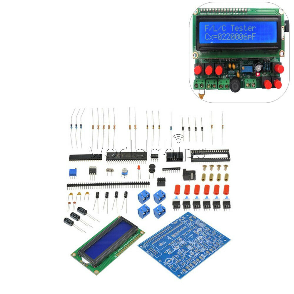 DIY LED Capacitance Frequency Inductance Tester Digital Meter/51 microcontroller