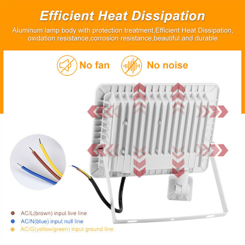 10W LED Flood Light With Motion Sensor Waterproof 220V Projector Lamp OutdooBDA