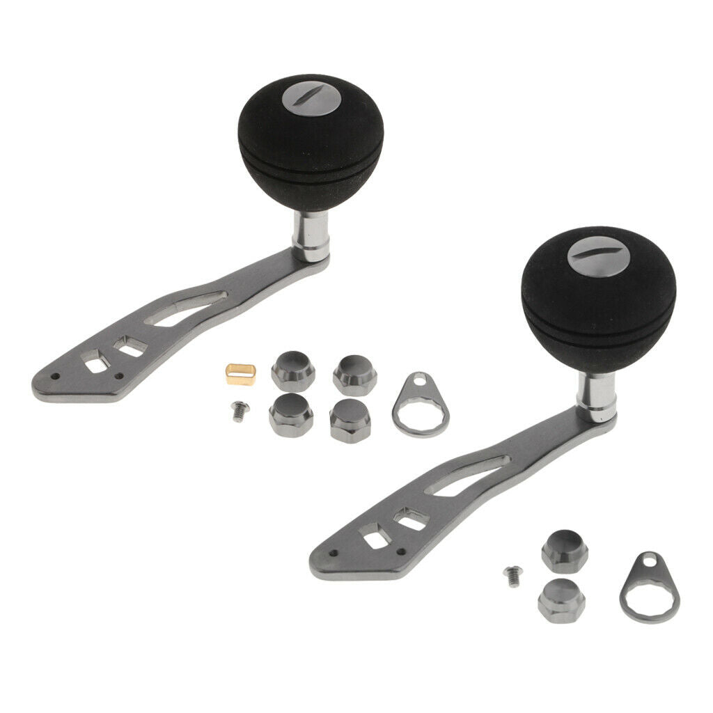 2 Pcs Universal Fishing Reel Handle Knob Grip for Baitcasting Left / Right