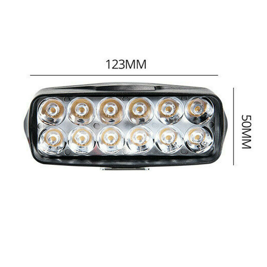 Pair 18W 1800LM Work Light Bar Fog Spotlight DRL Headlight Driving Lamp 12-85v