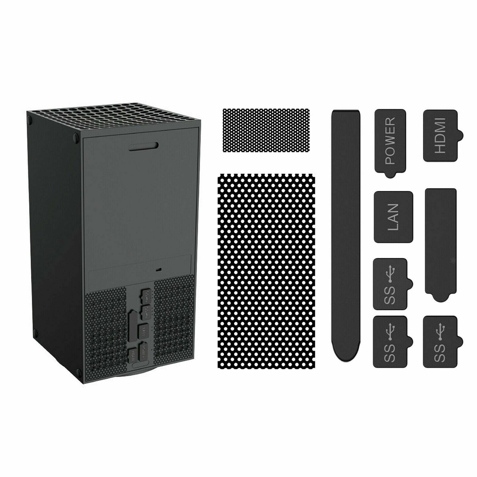 For Xbox Series X Console System 10x Dust Cover Dust Filter Kit Dustproof Plug