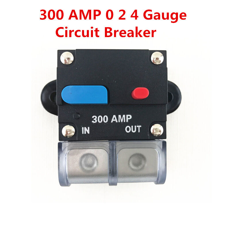 300 AMP 0 2 4 Gauge Car Audio Inline Power Circuit Breaker DC 12V System PREMIUM