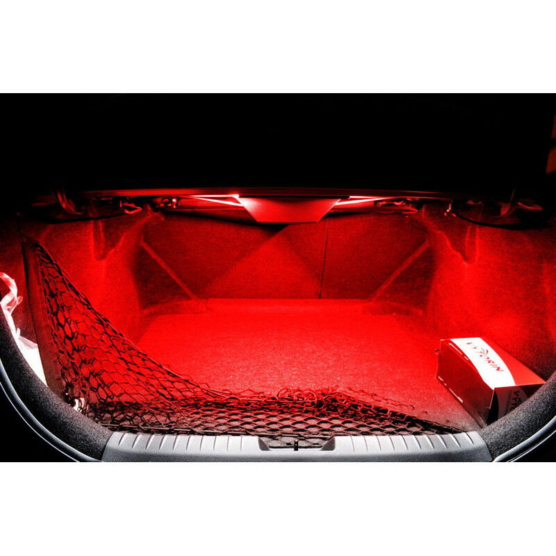 Headlight Projector Gauge Cluster Foot Area Lamps 3SMD Red LED Strip Light