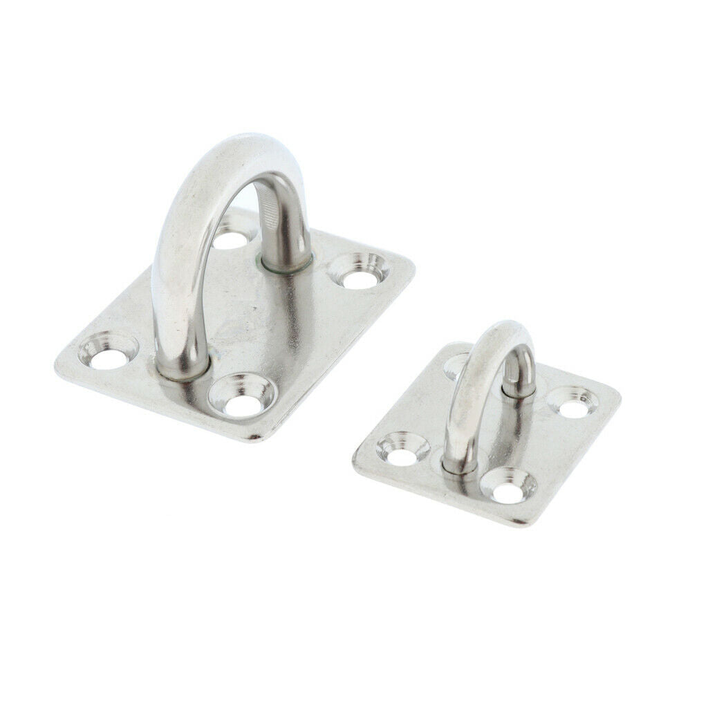 Stainless Steel Square Pad Eye Plate/Marine Hardware Staple Hook Loop 5mm Marine