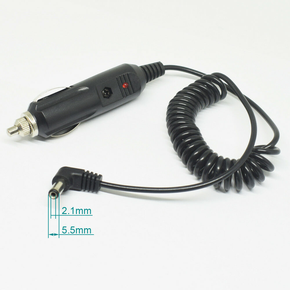 10pcs Right Angle DC Plug 5.5x2.1mm to Car Cigarette Lighter Power Supply Cable