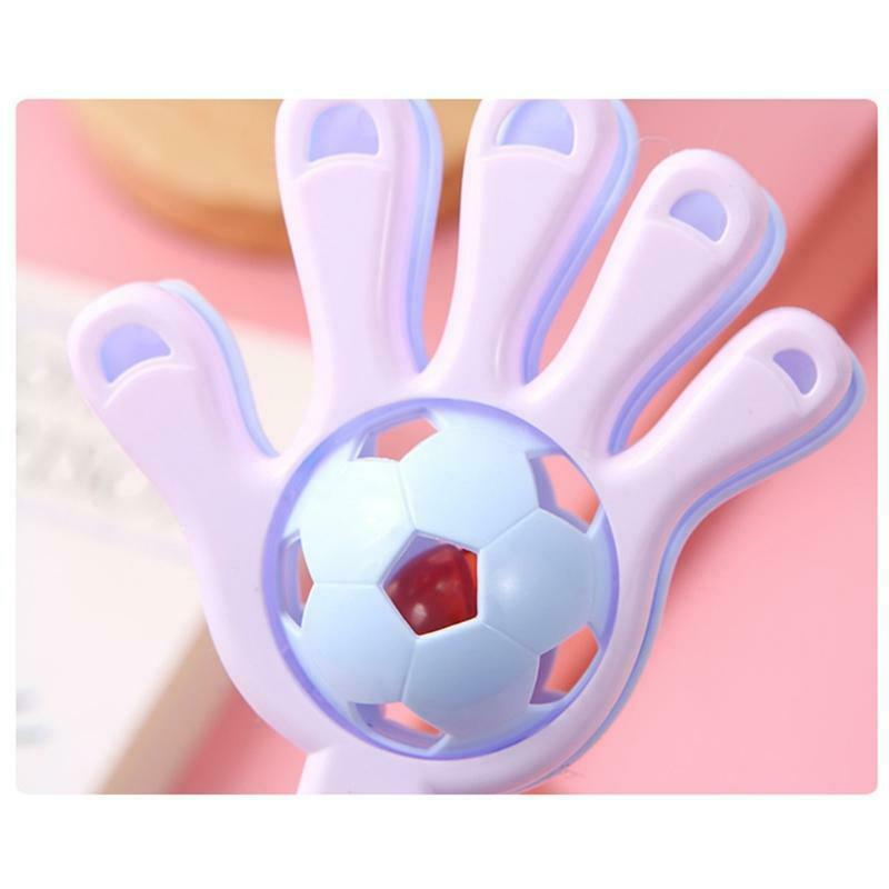 Kids Rattle Toys Bright Color Double Ball Inside Funny Accompany Toys