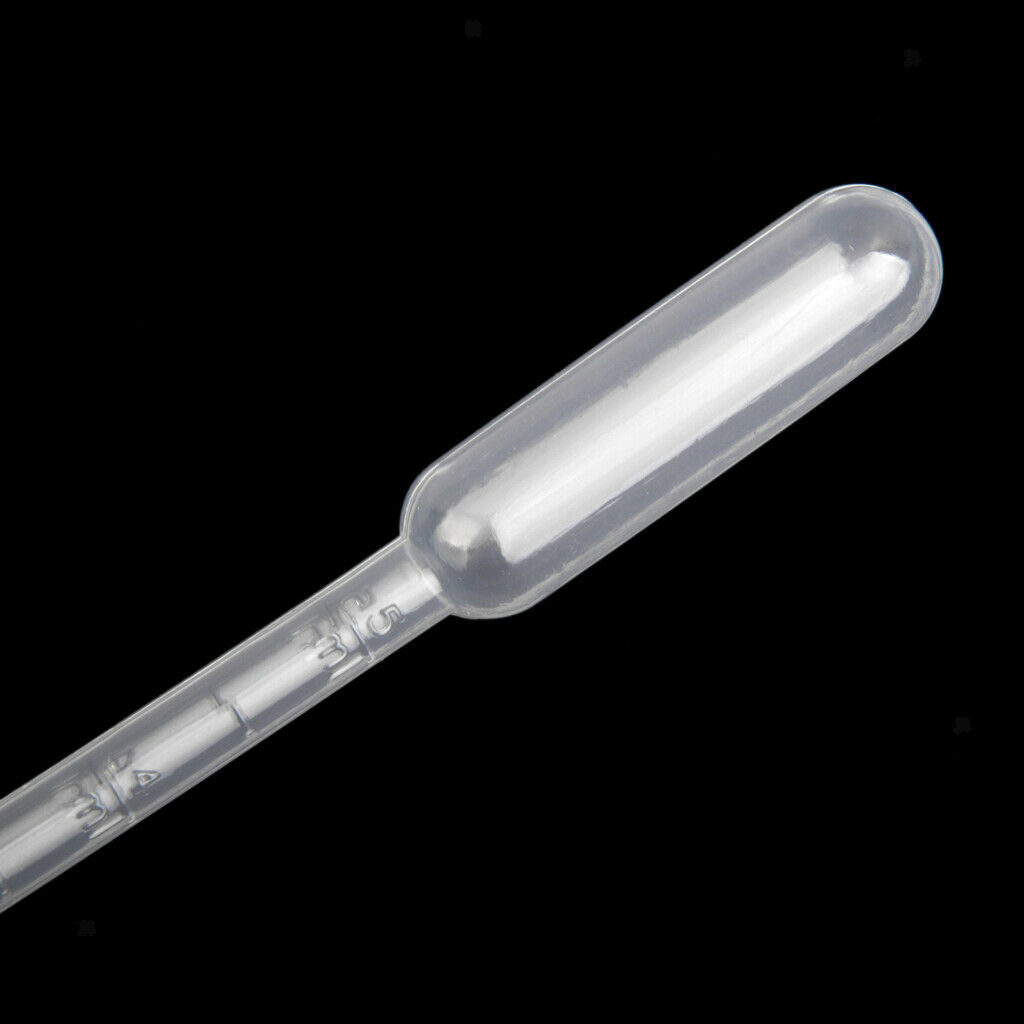 50pcs 5ml Transfer Graduated Pipettes Graduated 1ml Plastic Dropper