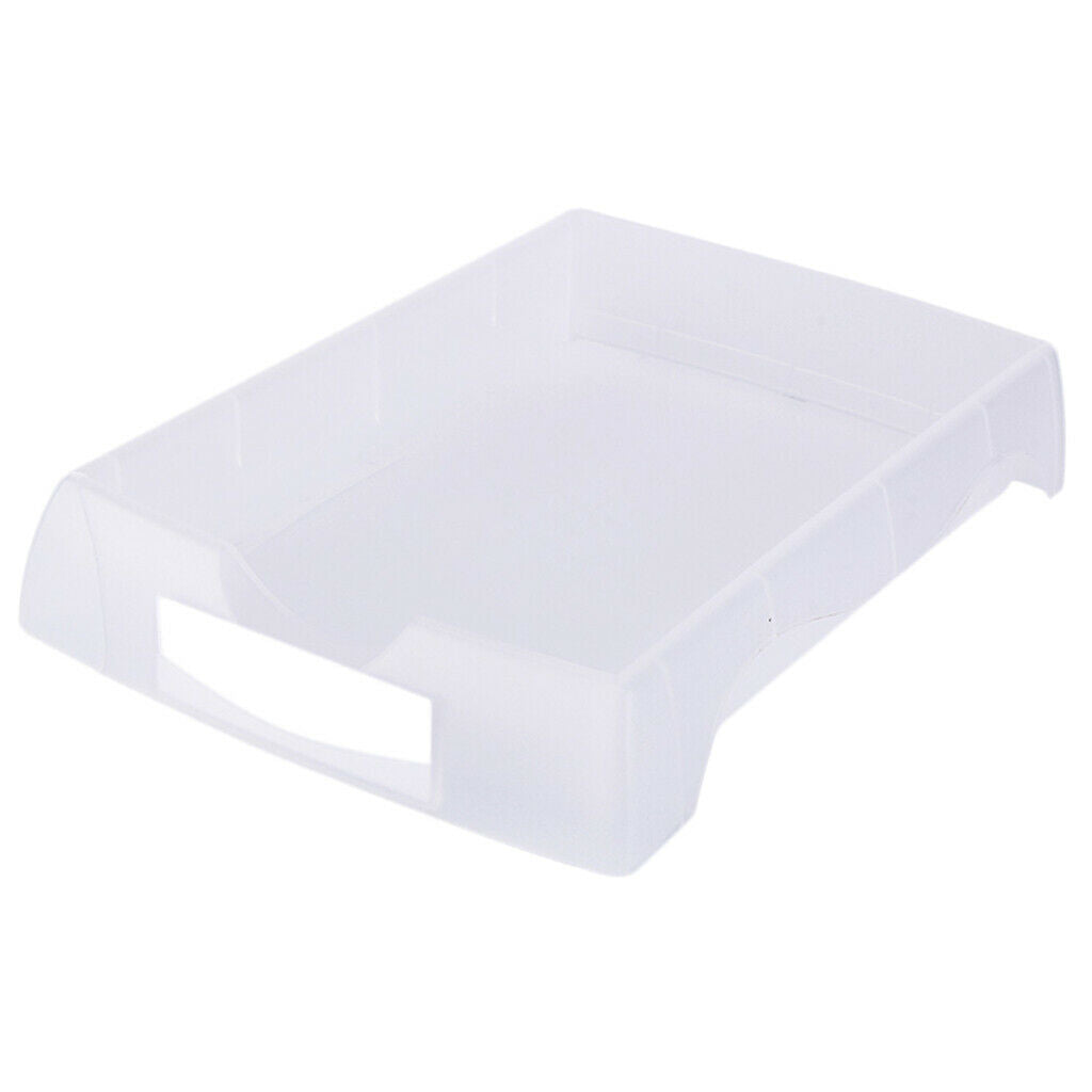 Plastic Eyeglasses Turnover Box Glasses Accessories Organizer Tray White