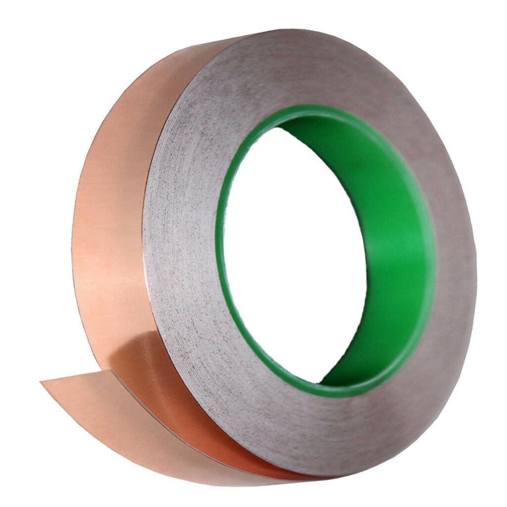 2.5cmx11m Guitar Pickup EMI Shielding Copper Foil Tape Adhesive Conductive