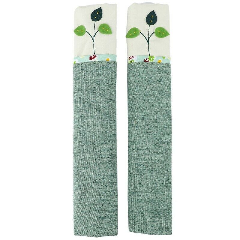 1 Pair Cotton Door Handle Covers Refrigerator Doorknob Cover Practical Double-P4