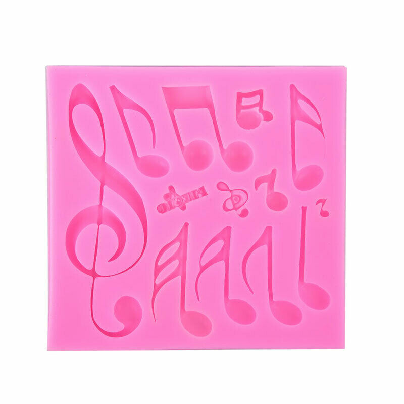 Pastry Baking Tools Music Notes Shaped Silicone Fondant Cake Molds Bakwar.l8