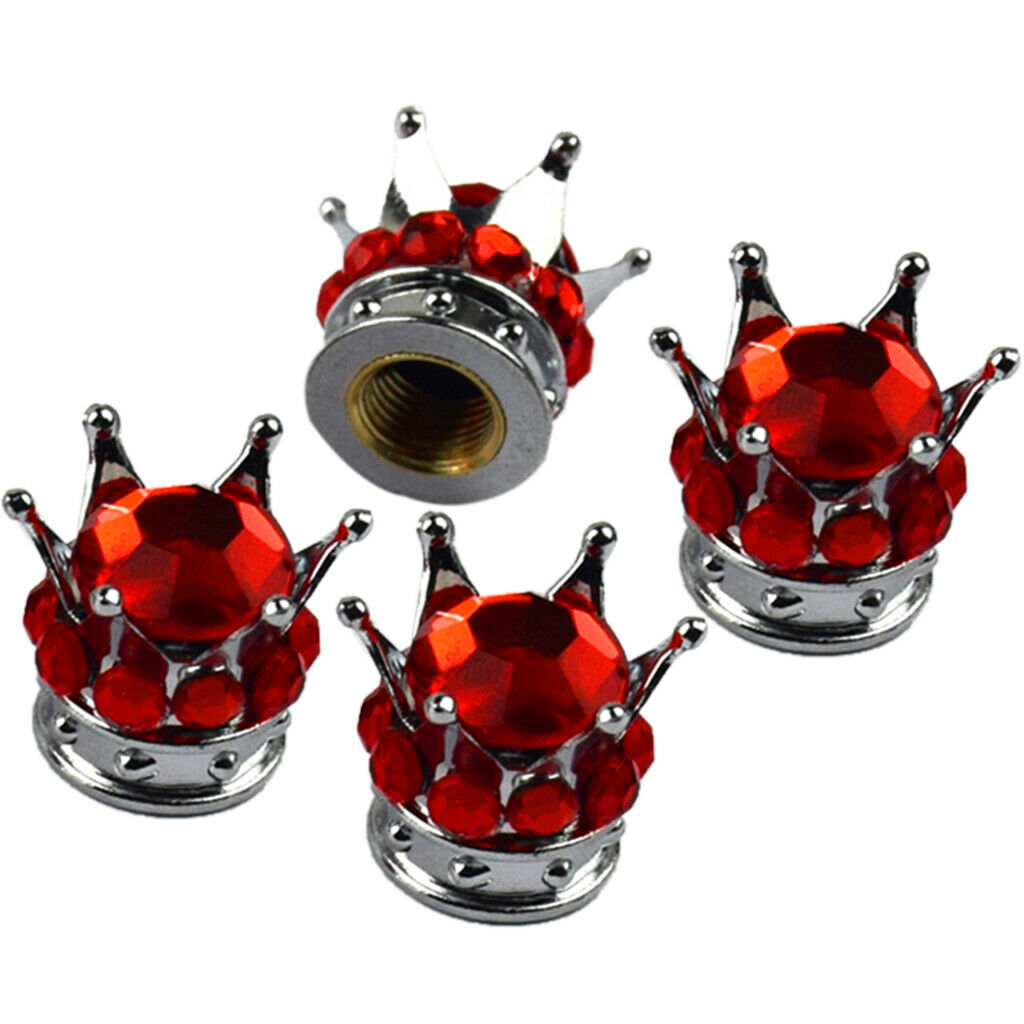 8pcs Plastic Diamond Dust Valve Caps Tyre Valve Stems Dust Cap for Truck