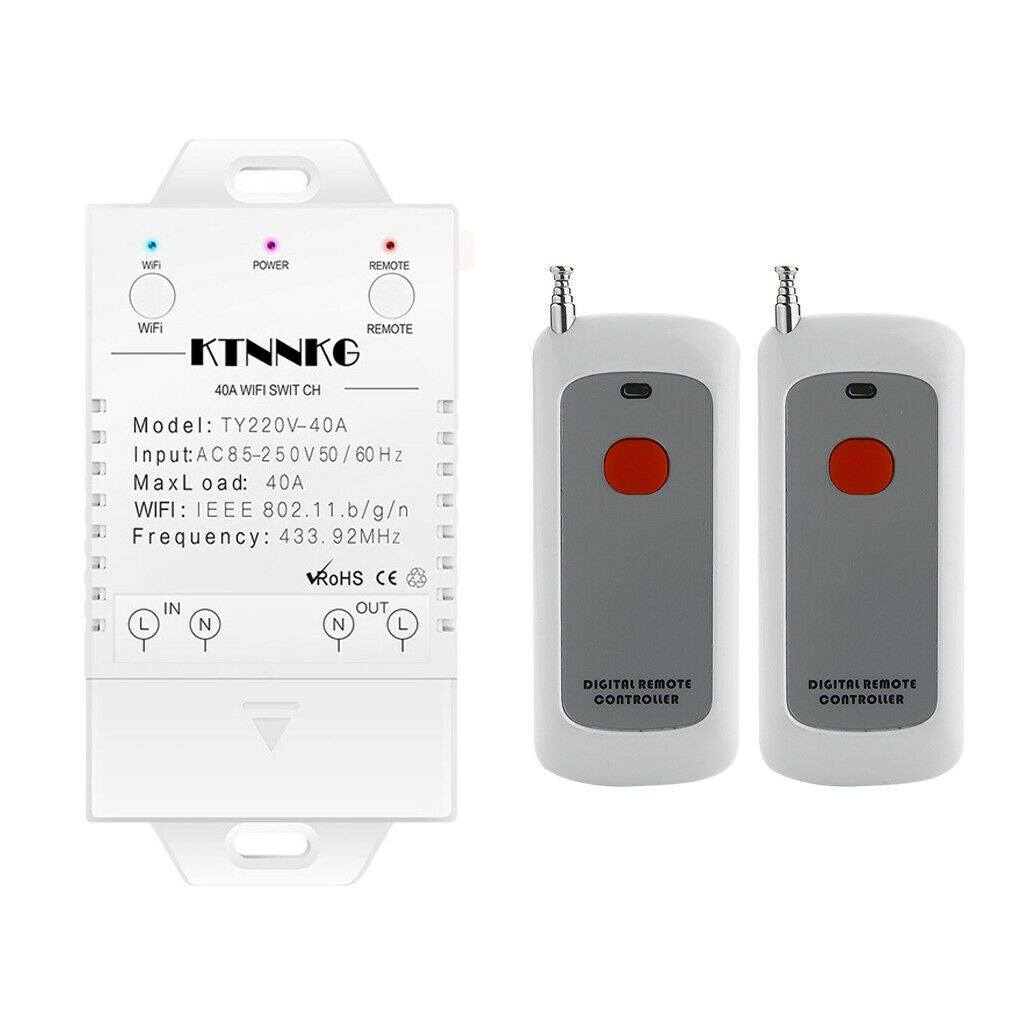 Smart Pump Switch Water Heater Timer Wi-Fi Remote Control Switch 4000W