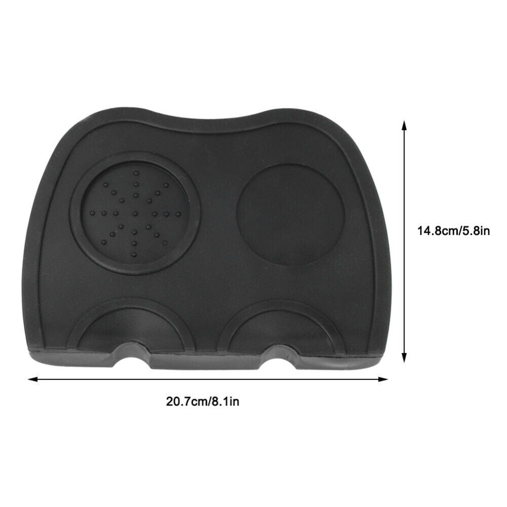 Anti-skid Thick Silicone Coffee Powder Tamping Corner Mat Tamper Holder Pad