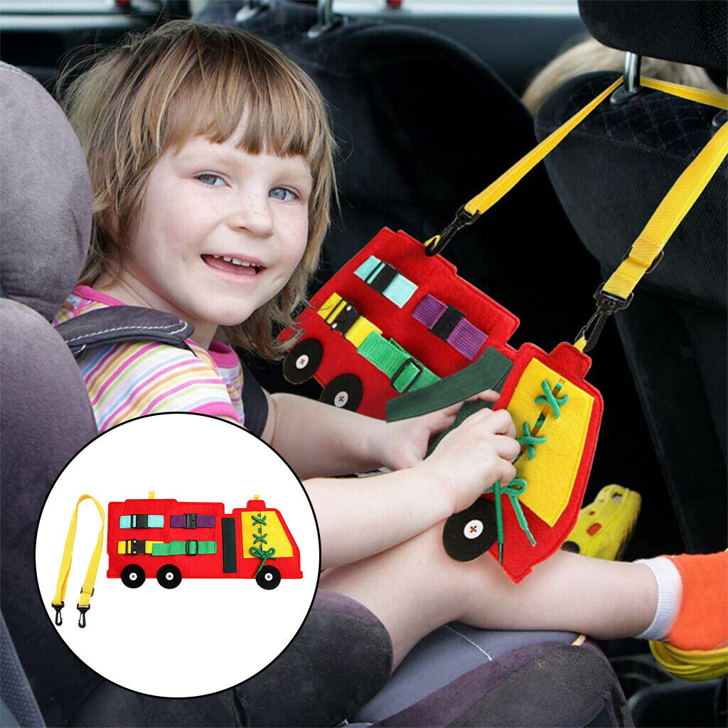 Felt Busy Board Toys Montessori Basic Skills Practice Board Travel Toys