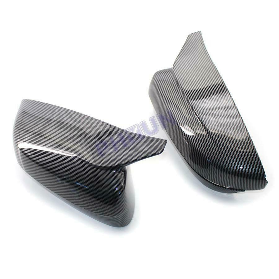 2Pcs Car Side Mirror Covers Carbon Fiber Style For BMW G20 G28 G30 G38 G11 G12