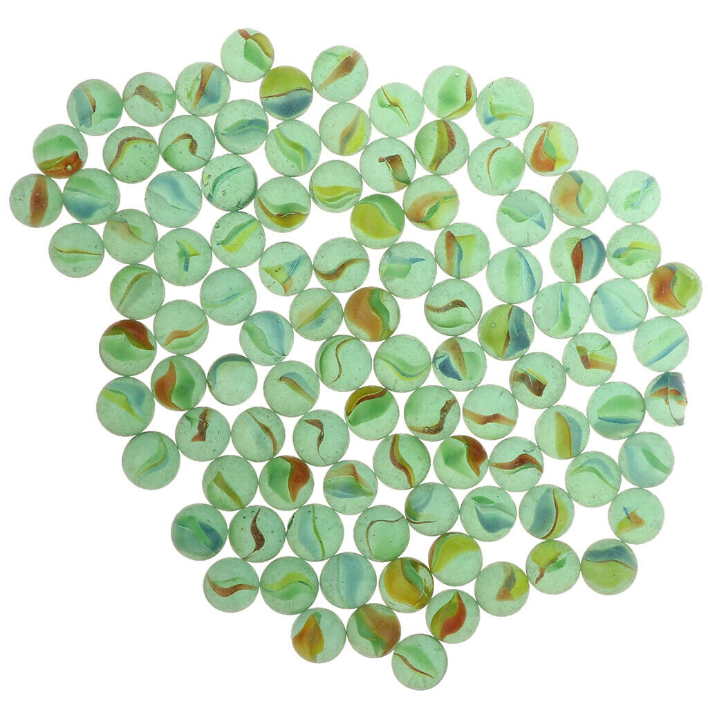 16mm Cats Eye Glass Marbles, Fun Marble Toys, Entertainment Games - Pack of 100