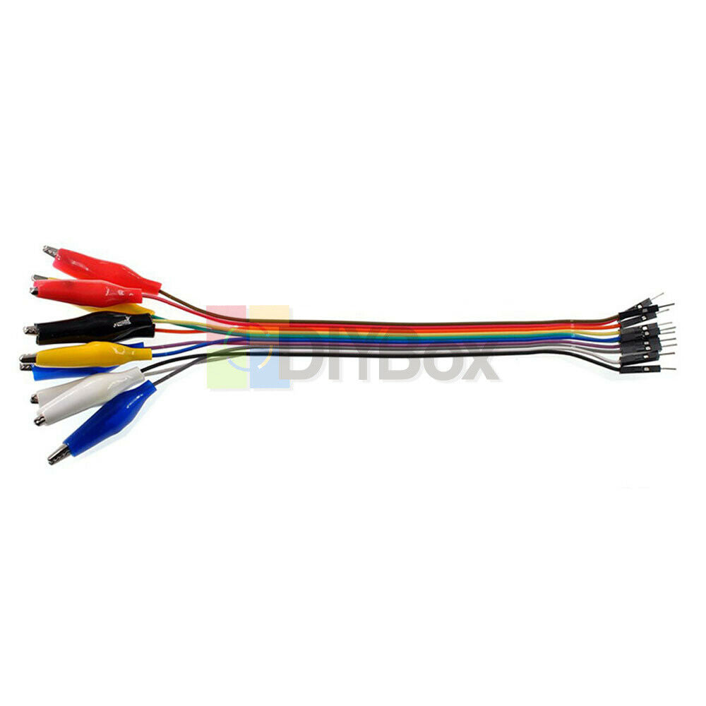 20cm Alligator Clip Jumper Wire Male+female Alligator Clip Dupont Wire Test Lead