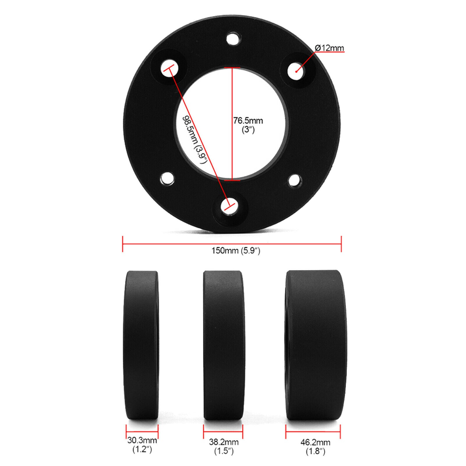 Car Front Lift Kit Raise Compatible with Ford F150 4TD 2TD 04-2019 1.5 inch