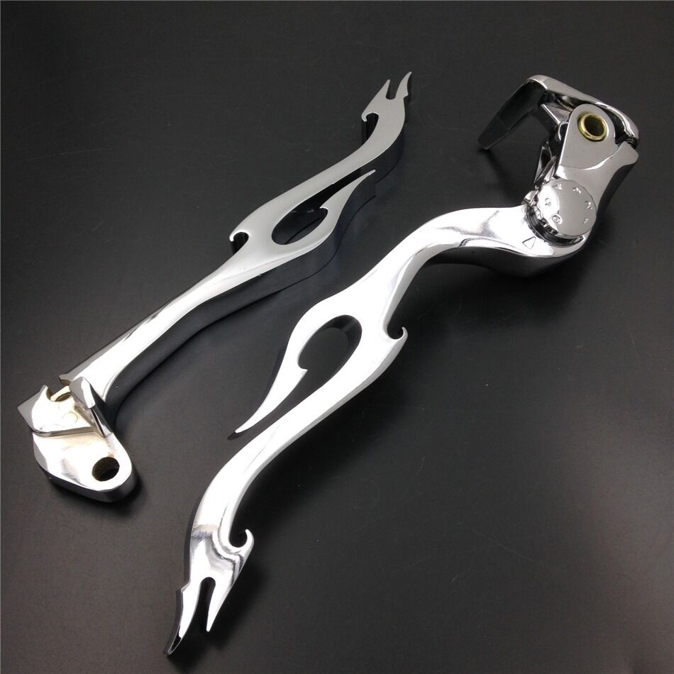 Chrome Brake Clutch Flame Lever fit for SUZUKI GSX GSXR GSX-R GSXR600 GSXR7500