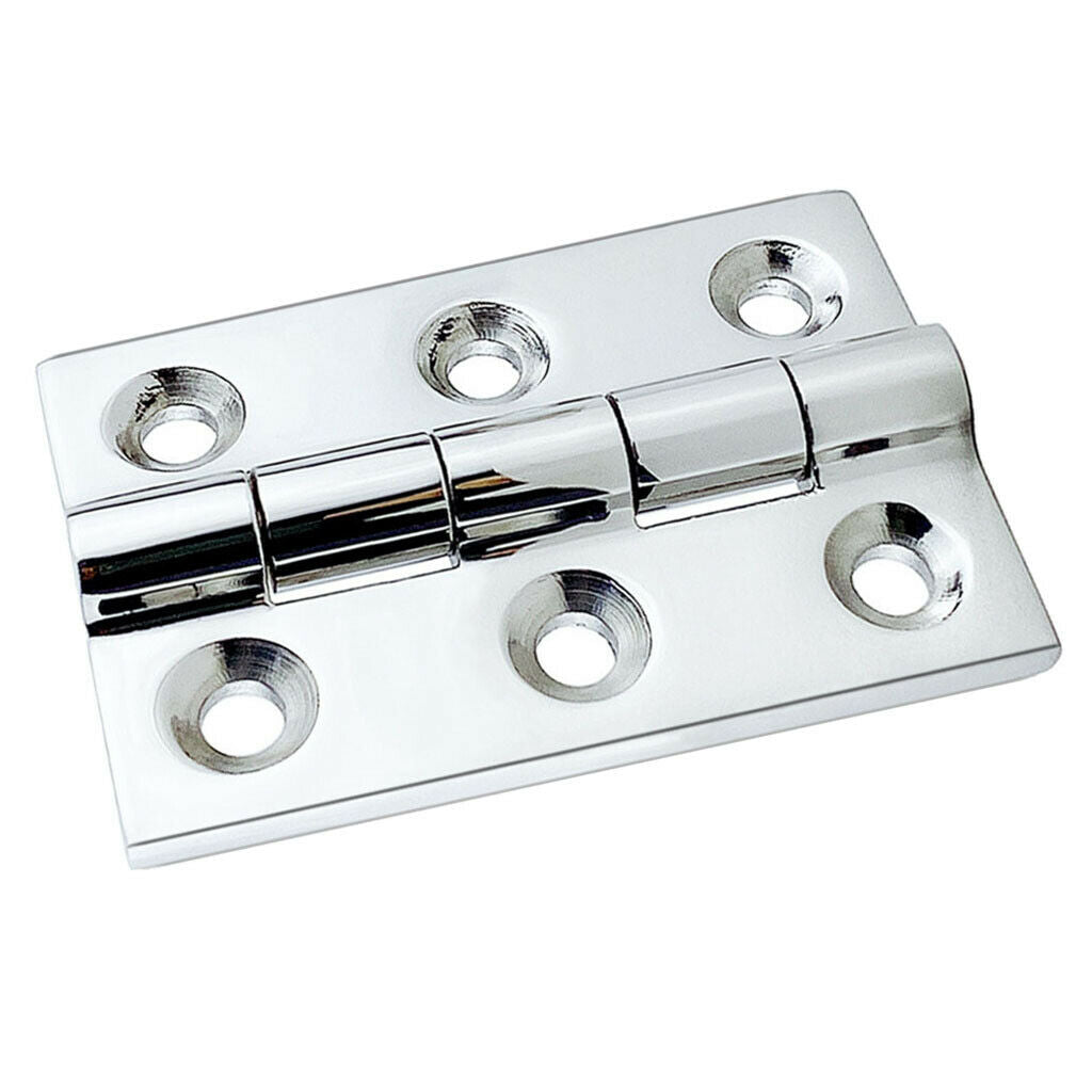 Stainless Steel Marine Boat Deck Hinges Satin Nickel Brushed Hardware 50x75