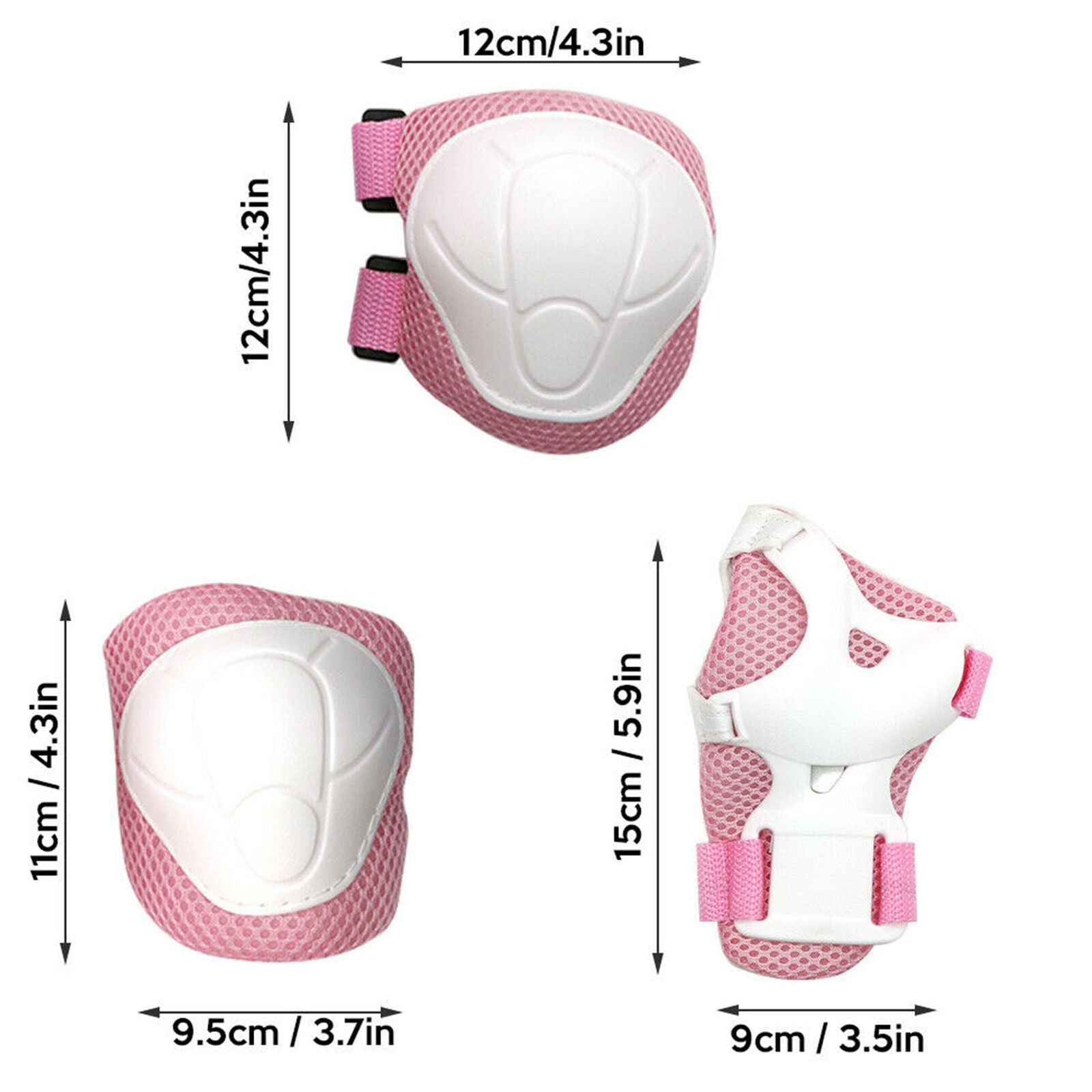 6X Child Protective Gear Set Cycling Knee Pads Knee Protector Set