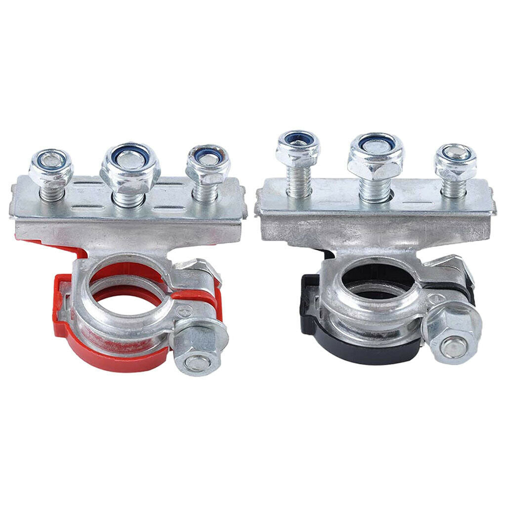 1 Pair Battery Terminals 3-Way Modified Battery Pile Head for Motorcycle