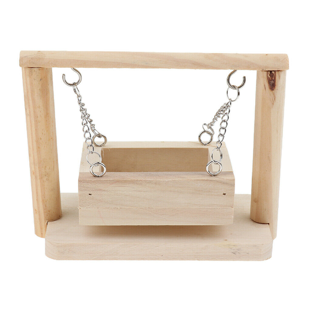 Wooden Platform Hamster Swing for Mouse Chinchilla Gerbil Hamster Kits for Small