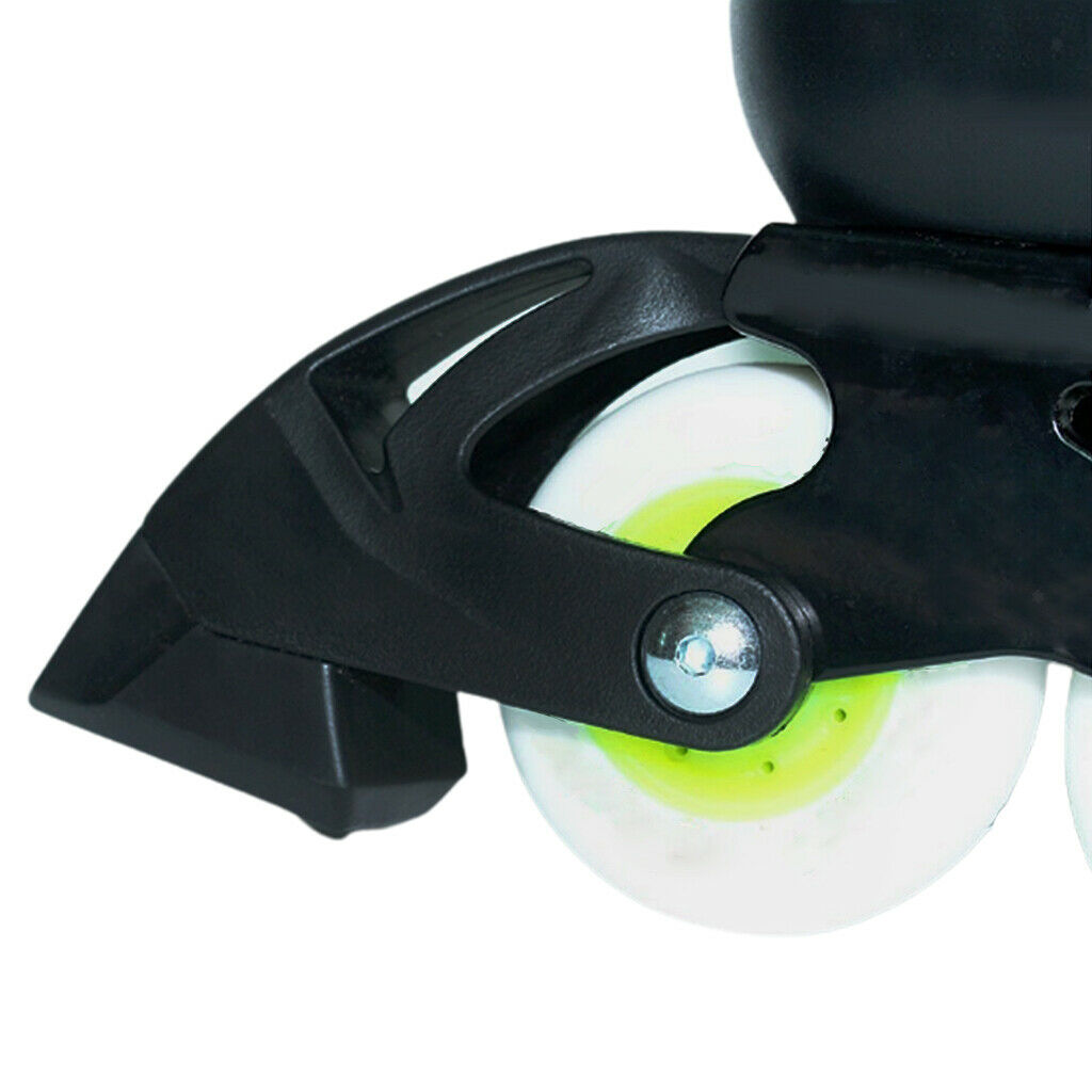4 Pieces Roller Skates Brakes Pads Skates Non-Slip Universal Skates Black