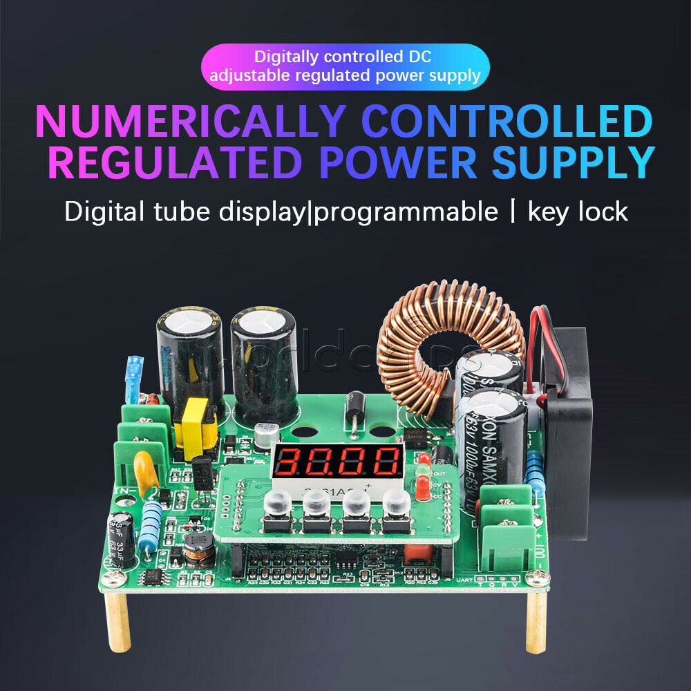 10V-75V to 0-60V CNC Buck Converter DC Voltage Regulator 12A DKP6012 Module