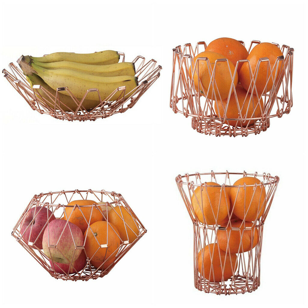 Wrought Fruit Baskets Vegetables Container Home Kitchen Decor Baskets S