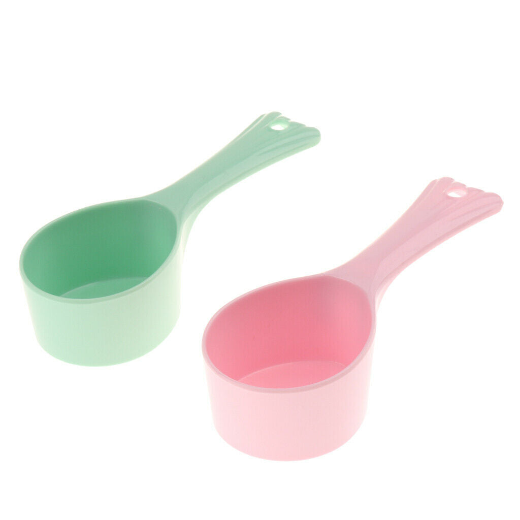 2Pcs Color Random Pet Feeding Shovel Plastic Cat Dog Food Scoop Feeding Spoon