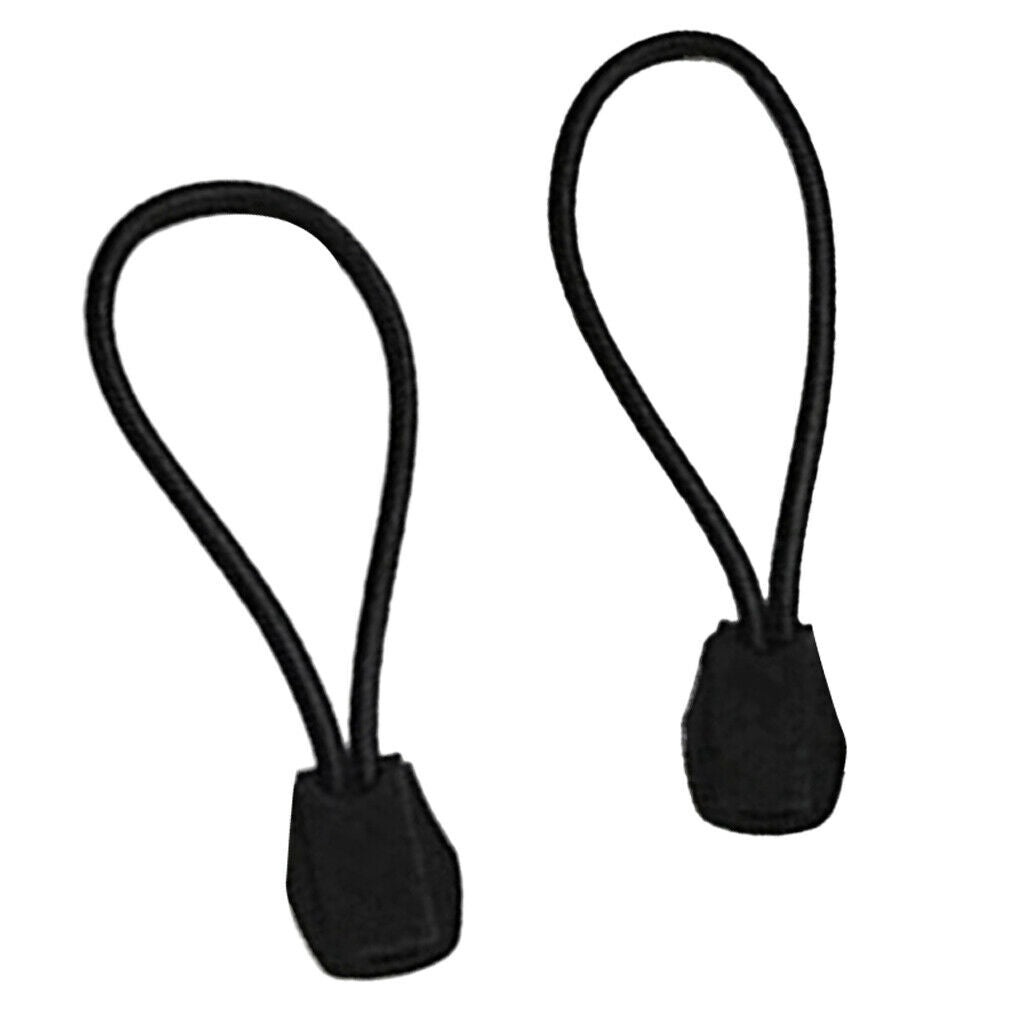 2Pcs Ball Bungee Cord Tarp Tie Down Strap Black Diving Snorkel Fixing Rope