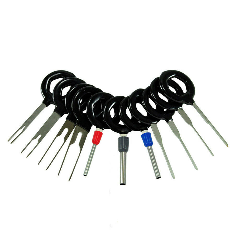 11Pcs Motorcycle ATV Wiring Terminal Connector Pin Extractor Puller Removal Tool
