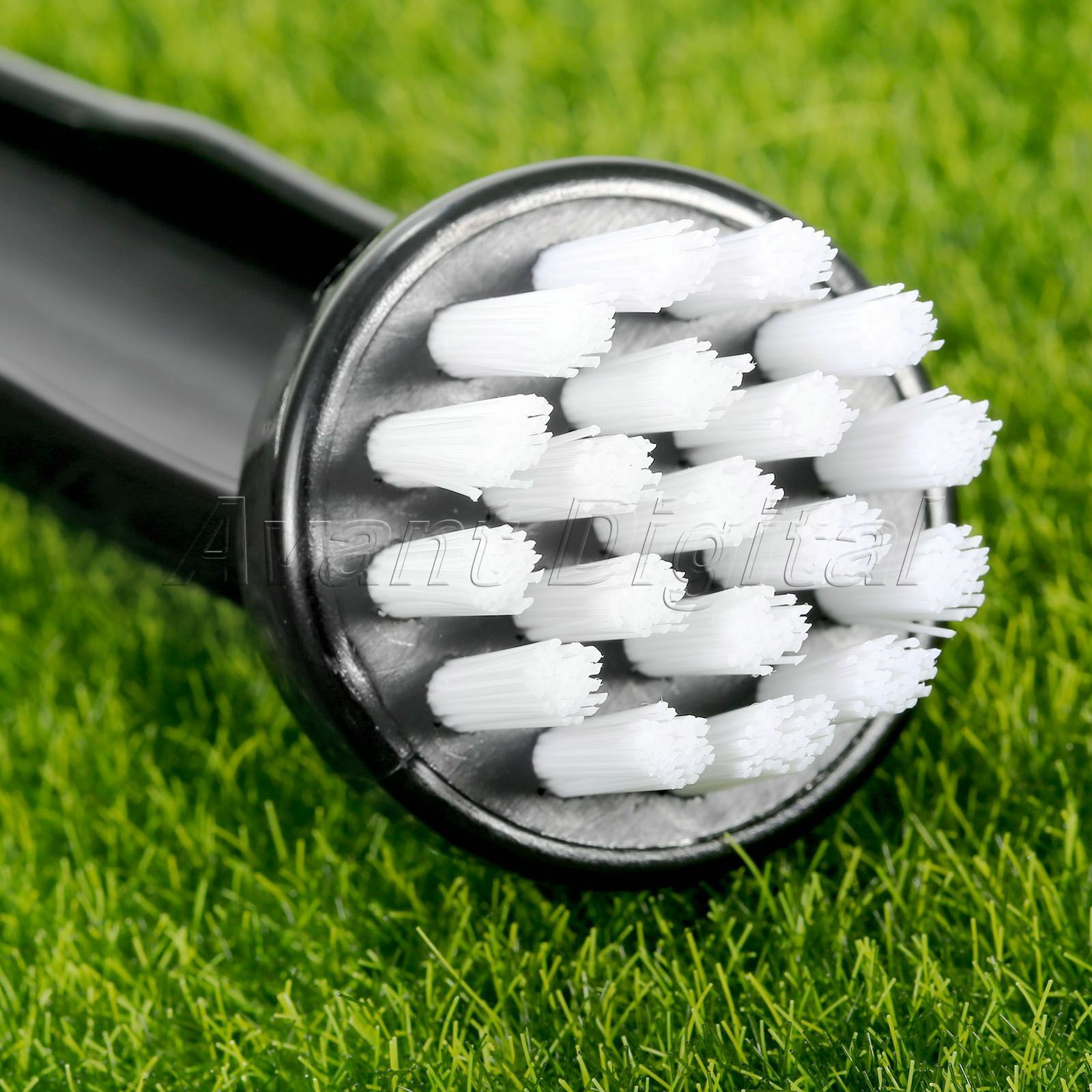 2 Pcs Golf Club Brushes Cleaning Putter Iron New Wood Bristle Plastic Handle
