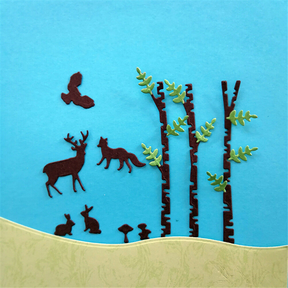 Forest Tree Pole Design Metal Cutting Dies For DIY Scrapbooking AlbumCardD.l8